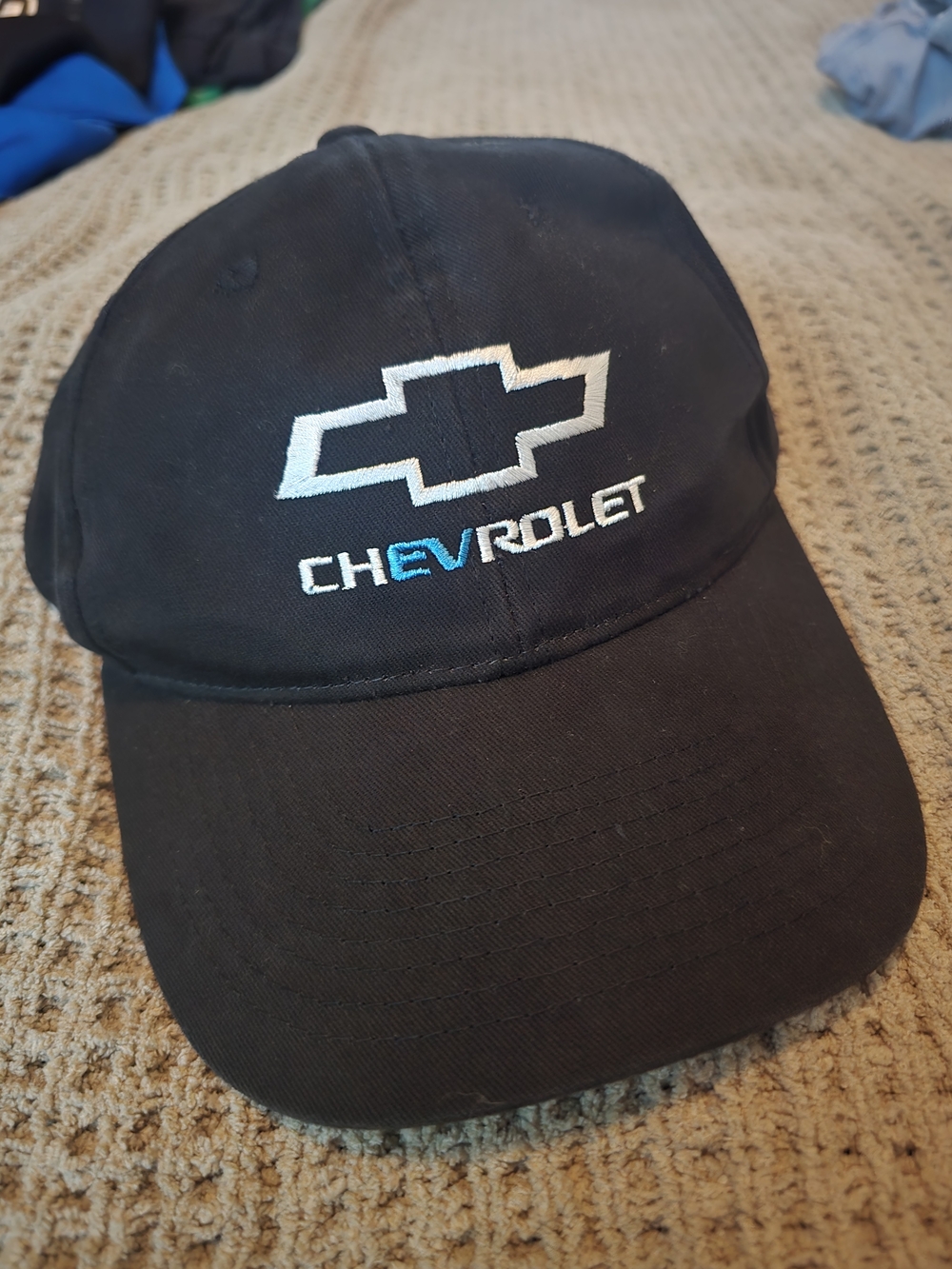 Chevrolet Black Embroidered Logo Baseball Cap